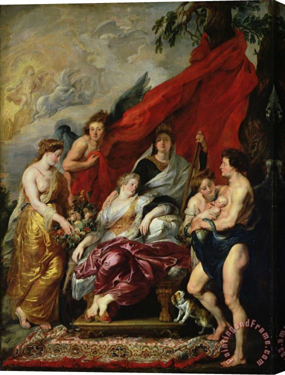 Peter Paul Rubens The Birth of Louis XIII (1601 43) at Fontainebleau, 27th September 1601, From The Medici Cycle Stretched Canvas Print / Canvas Art