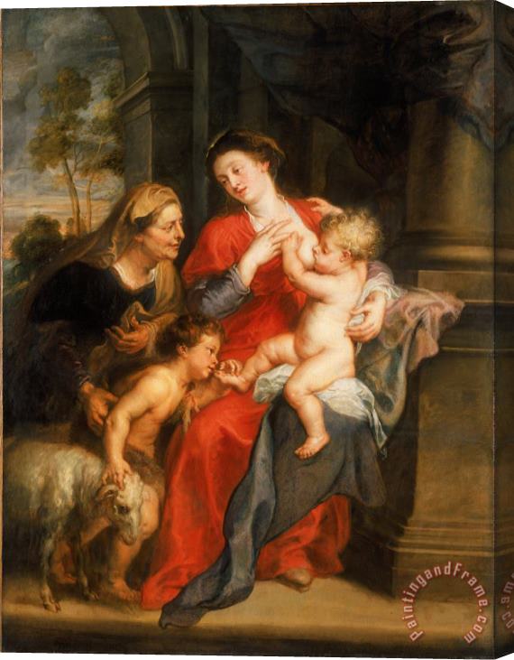 Peter Paul Rubens The Virgin And Child with Sts. Elizabeth And John The Baptist Stretched Canvas Print / Canvas Art