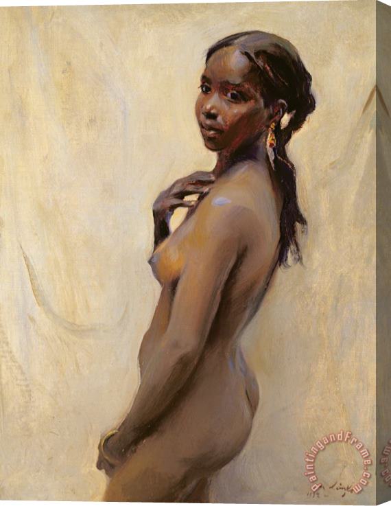 Philip Alexius de Laszlo A Marrakesh Girl Stretched Canvas Print / Canvas Art
