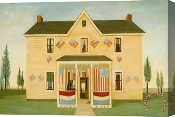 Philip Campbell Curtis Grandfather's House, Fourth of July, 1985 Stretched Canvas Painting / Canvas Art