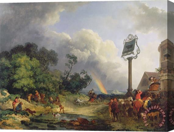 Philip James de Loutherbourg The Rainbow Stretched Canvas Print / Canvas Art