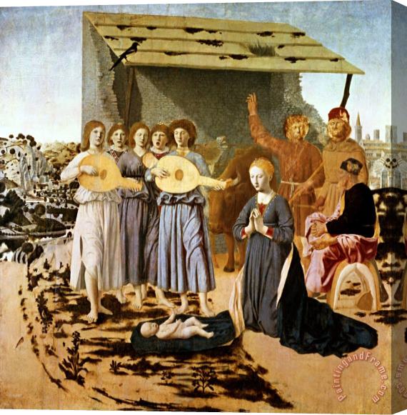 Piero della Francesca Nativity Stretched Canvas Painting / Canvas Art