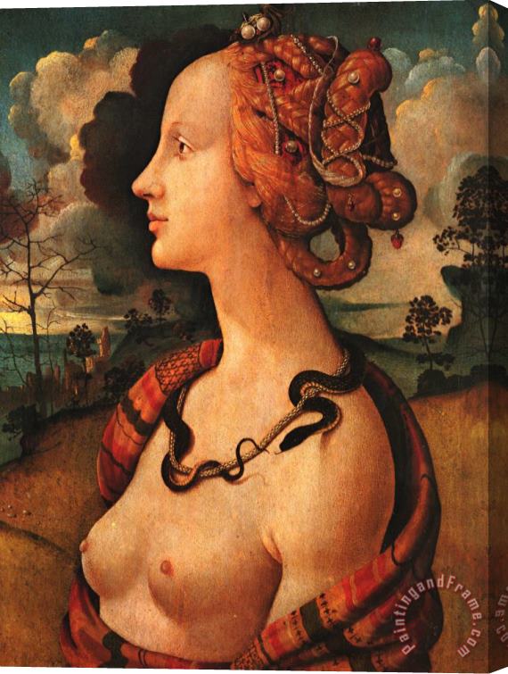 Piero di Cosimo Portrait of Simonetta Vespucci Stretched Canvas Painting / Canvas Art