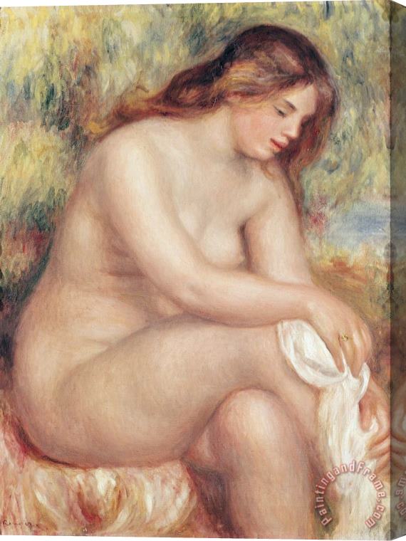Pierre Auguste Renoir Bather Drying Herself Stretched Canvas Print / Canvas Art