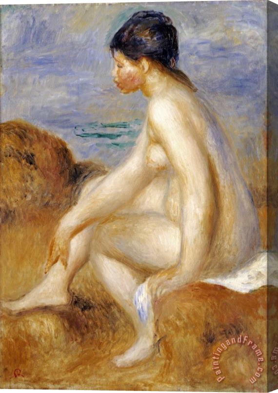 Pierre Auguste Renoir Bather Stretched Canvas Print / Canvas Art