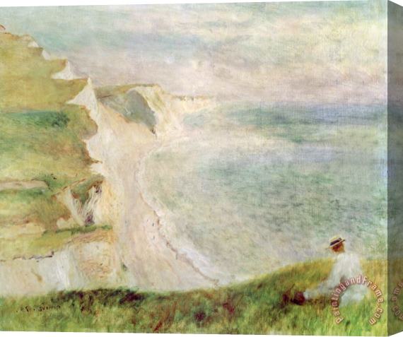 Pierre Auguste Renoir Cliffs at Pourville Stretched Canvas Painting / Canvas Art