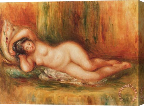Pierre Auguste Renoir Reclining bather Stretched Canvas Print / Canvas Art