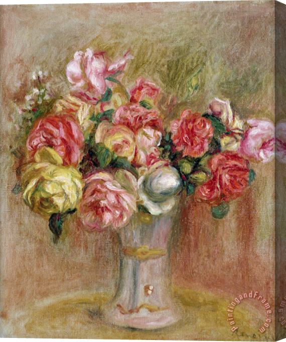 Pierre Auguste Renoir Roses in a Sevres Vase Stretched Canvas Painting / Canvas Art