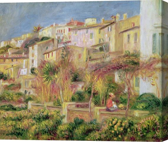 Pierre Auguste Renoir Terrace in Cagnes Stretched Canvas Painting / Canvas Art