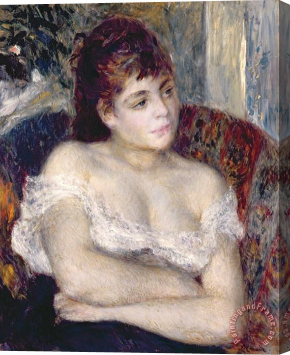 Pierre Auguste Renoir Woman in an Armchair Stretched Canvas Painting / Canvas Art