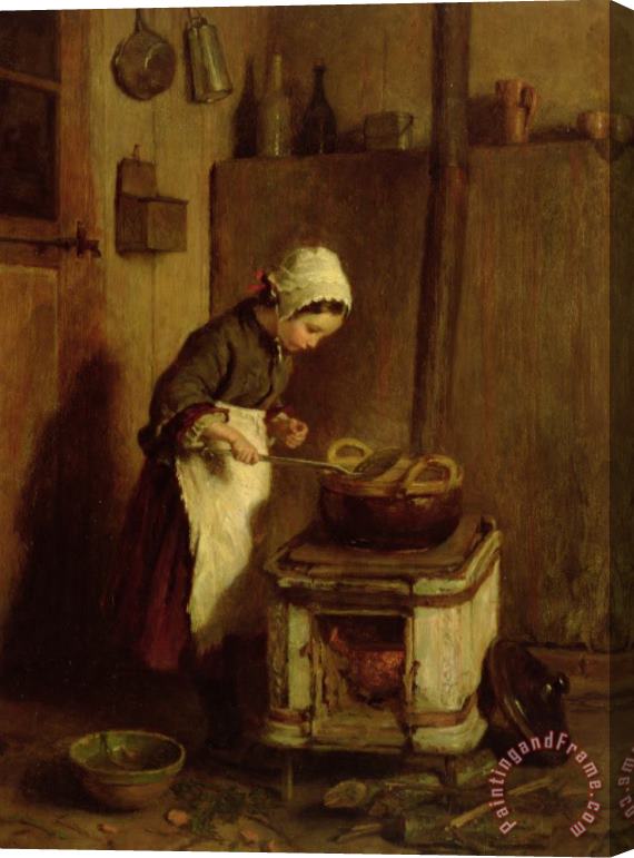 Pierre Edouard Frere The Little Housekeeper Stretched Canvas Painting / Canvas Art