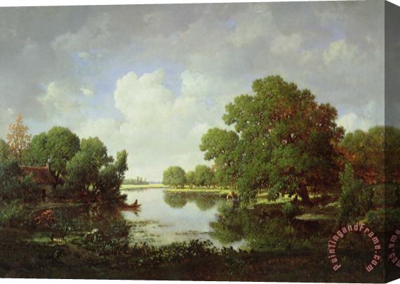 Pierre Etienne Theodore Rousseau Early Summer Afternoon Stretched Canvas Painting / Canvas Art