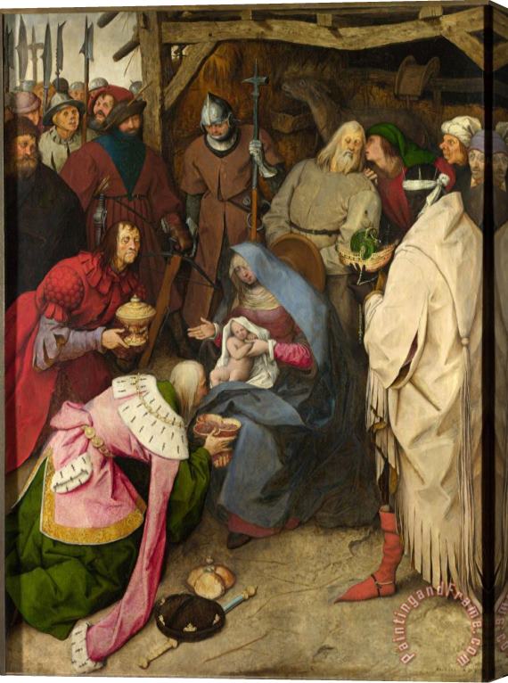 Pieter the Elder Bruegel Anbetung Der Konige Stretched Canvas Painting / Canvas Art