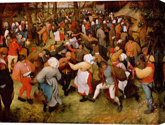 Pieter the Elder Bruegel The Wedding Dance Stretched Canvas Print / Canvas Art