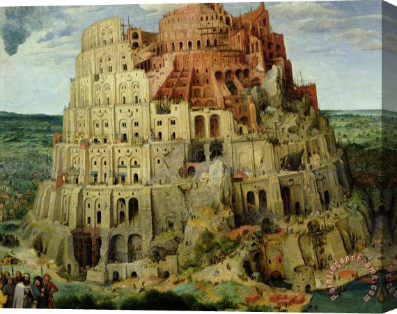 Pieter the Elder Bruegel Tower of Babel Stretched Canvas Painting / Canvas Art