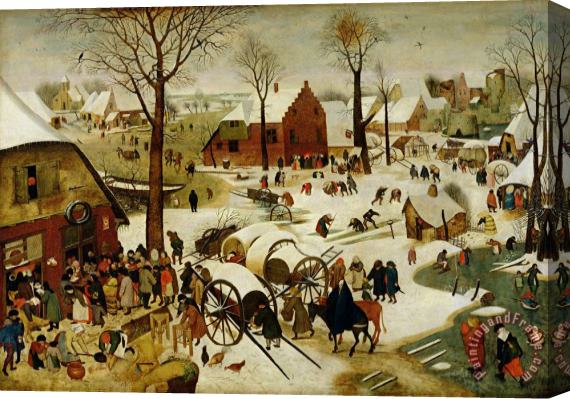 Pieter the Younger Brueghel The Census at Bethlehem Stretched Canvas Painting / Canvas Art