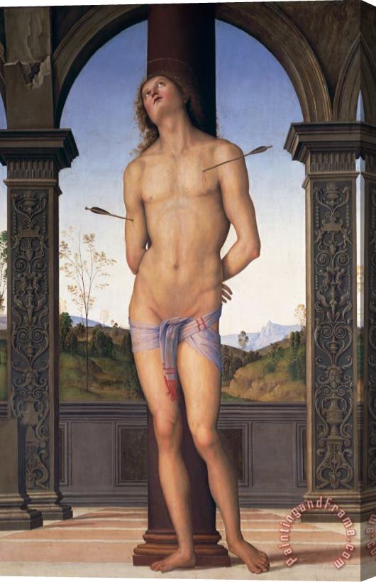 Pietro Perugino St Sebastian Stretched Canvas Print / Canvas Art