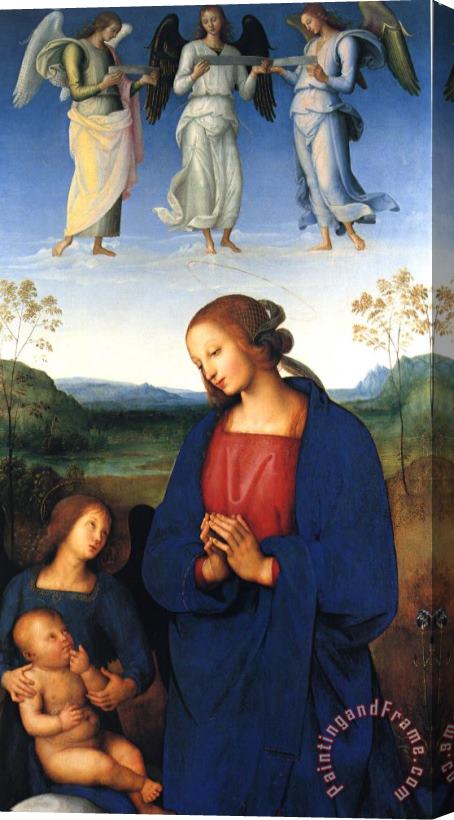 Pietro Perugino Virgin And Child with Angels Stretched Canvas Print / Canvas Art