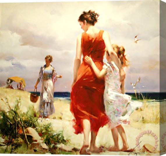 Pino Daeni Breezy Day Stretched Canvas Painting / Canvas Art