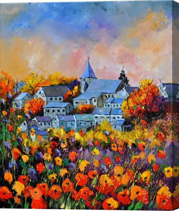 Pol Ledent Autumn in Awagne Stretched Canvas Print / Canvas Art