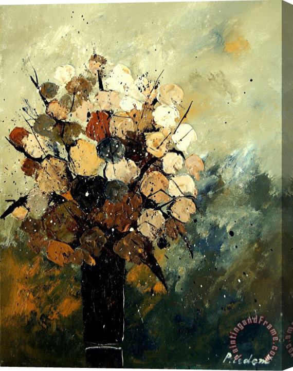 Pol Ledent Bunch of flowers 450140 Stretched Canvas Print / Canvas Art