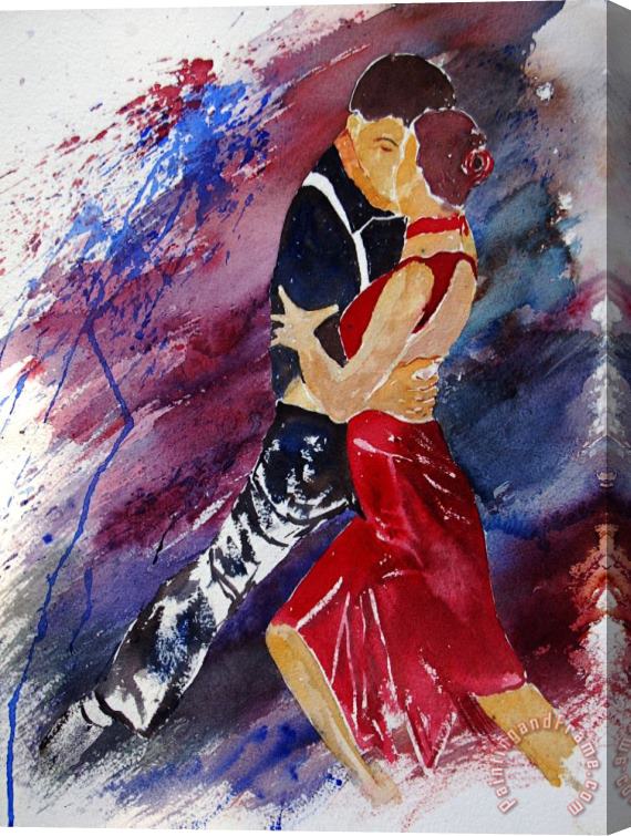 Pol Ledent Dancing tango Stretched Canvas Print / Canvas Art