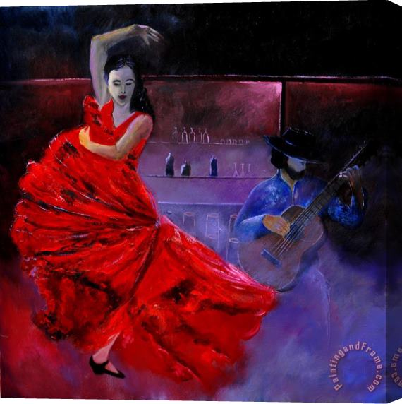 Pol Ledent Flamenco 88 Stretched Canvas Painting / Canvas Art