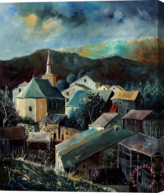 Pol Ledent Laforet village Stretched Canvas Print / Canvas Art