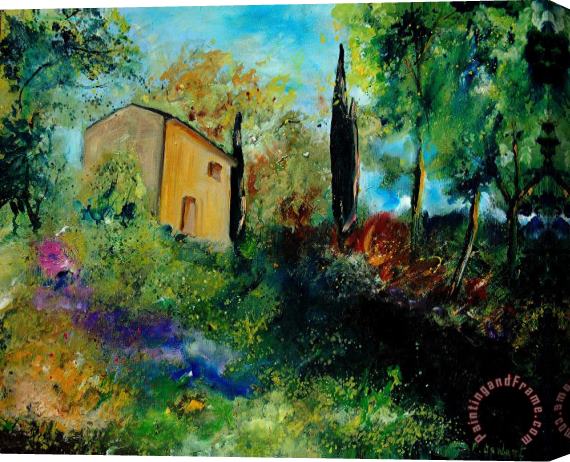 Pol Ledent Old barn in provence Stretched Canvas Painting / Canvas Art