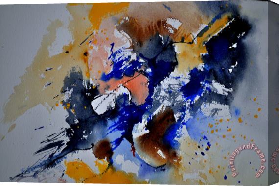 Pol Ledent Watercolor Abstract 111160 Stretched Canvas Print / Canvas Art