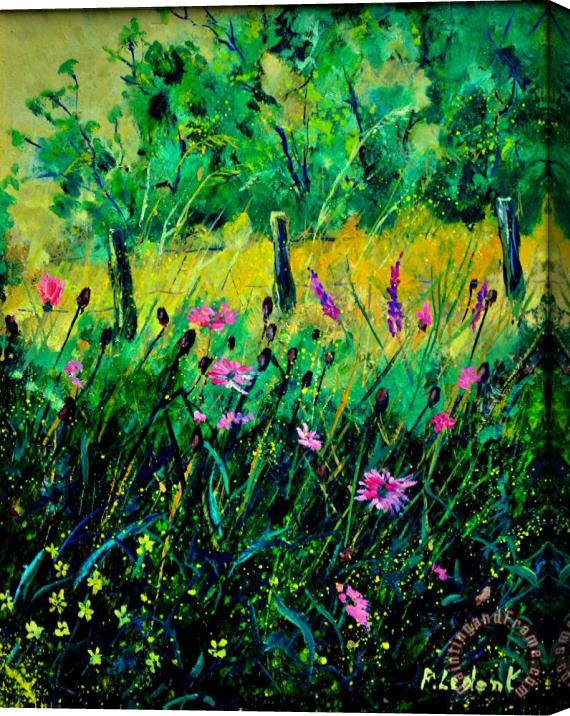 Pol Ledent Wild Flowers 451190 Stretched Canvas Painting / Canvas Art