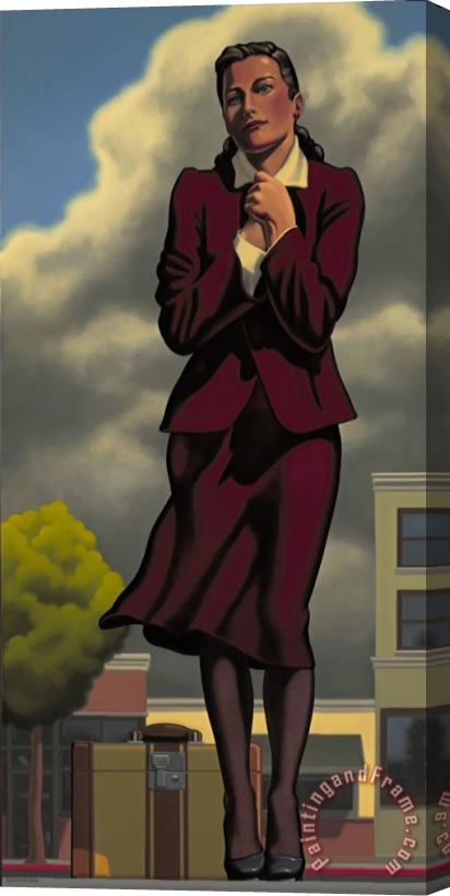 R. Kenton Nelson Wind And Winter Stretched Canvas Print / Canvas Art