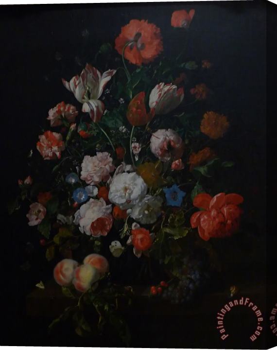 Rachel Ruysch Still Life with Flowers Stretched Canvas Print / Canvas Art