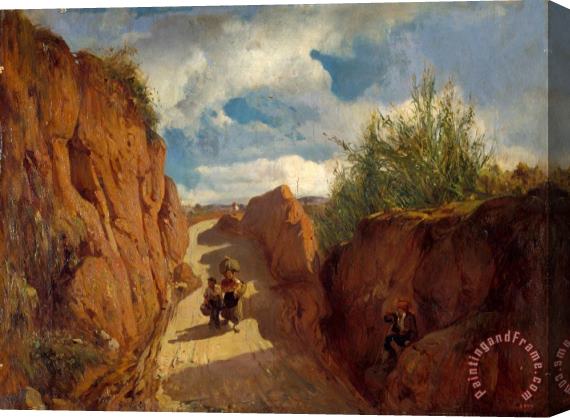 Ramon Marti Alsina The Path to Granollers Stretched Canvas Print / Canvas Art