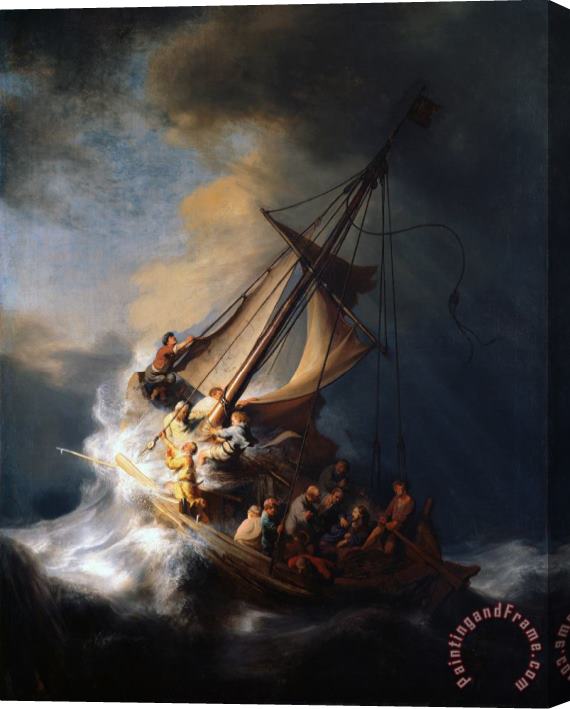 Rembrandt The Storm on The Sea of Galilee Stretched Canvas Print / Canvas Art