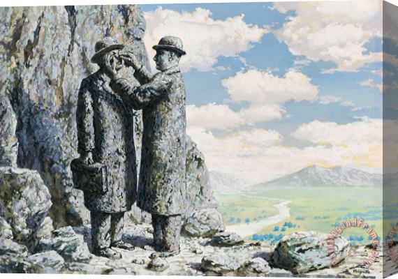 rene magritte Journal Intime Stretched Canvas Print / Canvas Art