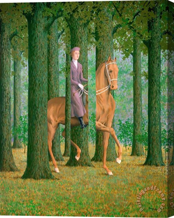 rene magritte The Blank Signature 1965 Stretched Canvas Painting / Canvas Art
