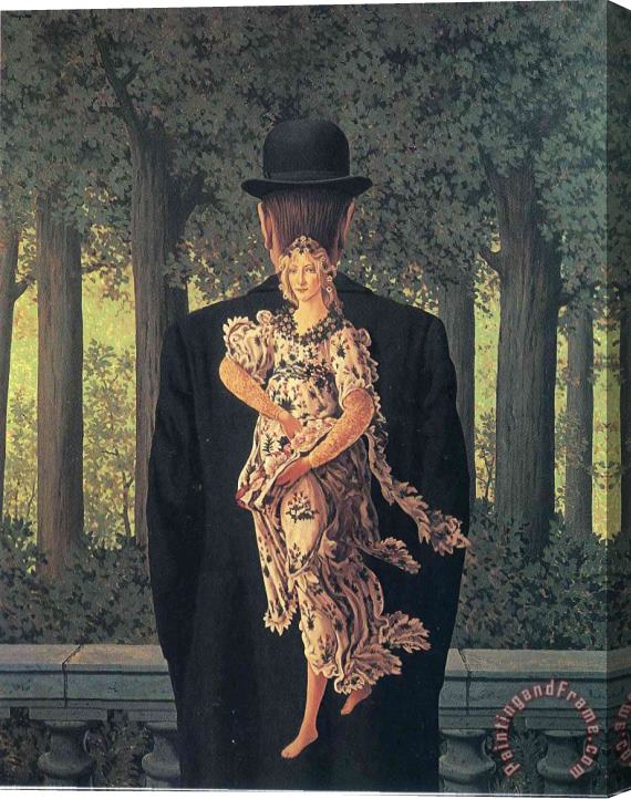 rene magritte The Prepared Bouquet 1957 Stretched Canvas Print / Canvas Art