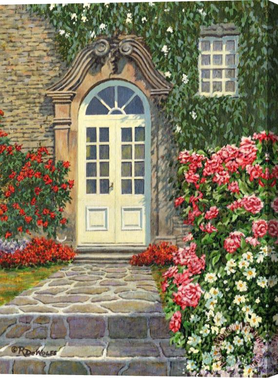 Richard De Wolfe The White Door Stretched Canvas Painting / Canvas Art