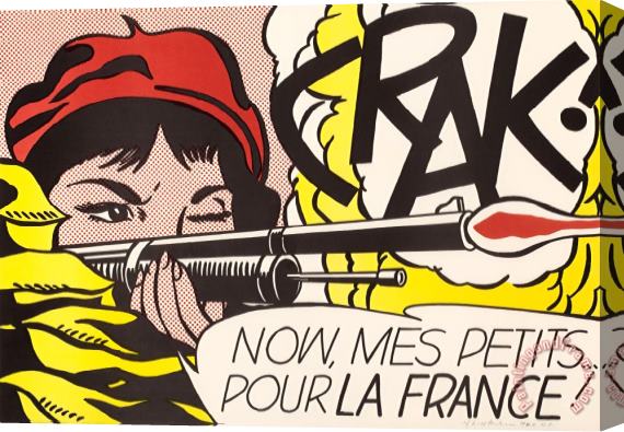 Roy Lichtenstein Crak!, 1964 Stretched Canvas Print / Canvas Art