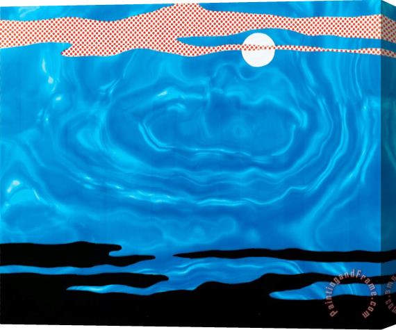 Roy Lichtenstein Moonscape Stretched Canvas Print / Canvas Art