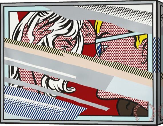 Roy Lichtenstein Reflections on Conversation, From Reflections Series, 1990 Stretched Canvas Painting / Canvas Art