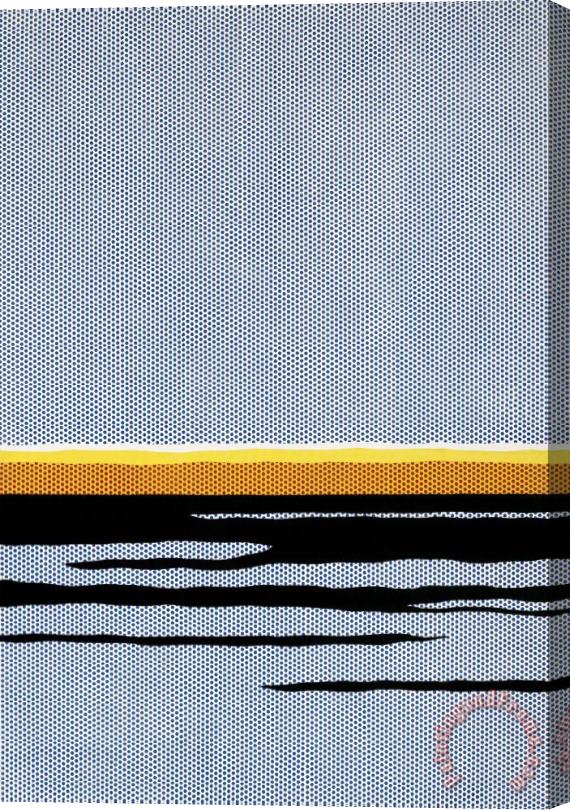 Roy Lichtenstein Seascape C.1965 Stretched Canvas Painting / Canvas Art