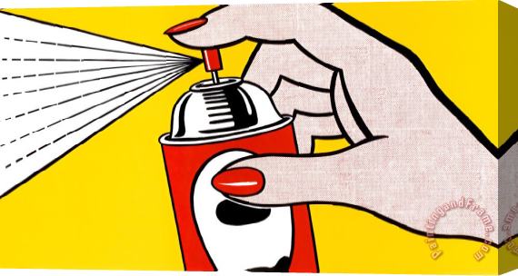Roy Lichtenstein Spray 1962 Stretched Canvas Print / Canvas Art