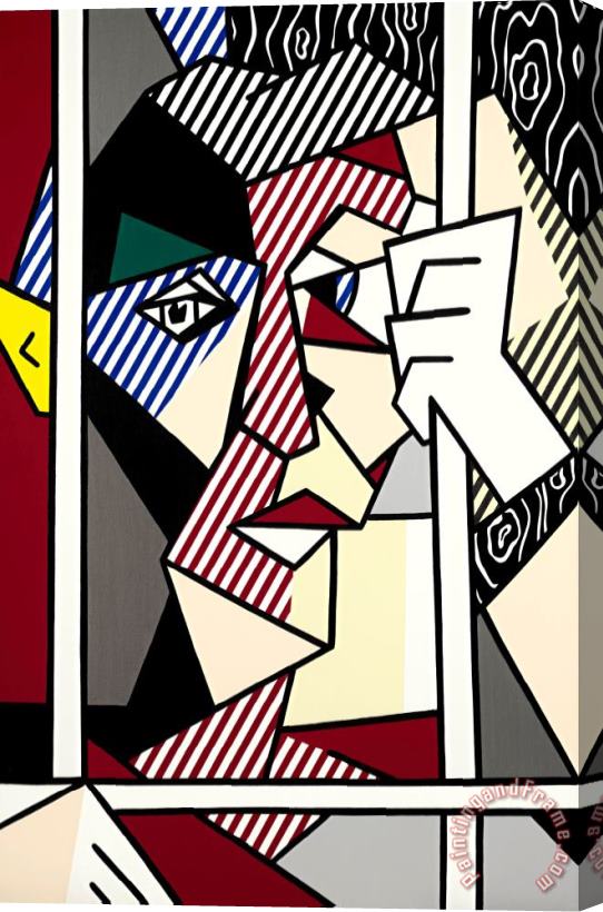 Roy Lichtenstein The Prisoner, 1980 Stretched Canvas Painting / Canvas Art