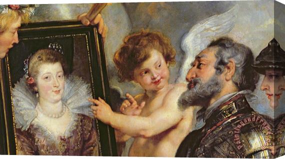 Rubens Henri IV Receiving the Portrait of Marie de Medici Stretched Canvas Print / Canvas Art