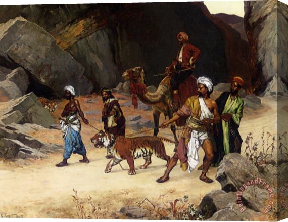 Rudolf Ernst The Return From The Tiger Hunt Stretched Canvas Print / Canvas Art