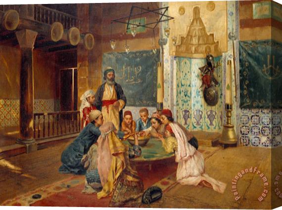 Rudolphe Ernst An Eastern Meal Stretched Canvas Print / Canvas Art