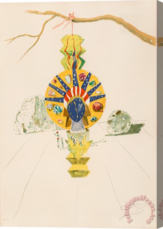 Salvador Dali American Clock, From Time, 1976 Stretched Canvas Painting / Canvas Art