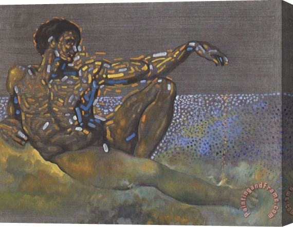 Salvador Dali Figure Inspired by The Adam of The Ceiling of The Sistine Chapel Stretched Canvas Painting / Canvas Art